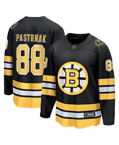 Fanatics Men's David Pasternak Black Boston Bruins Home Breakaway Player Jersey