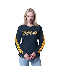 G-iii 4Her by Carl Banks Women's Navy Indiana Pacers Advantage Tri-Blend Long Sleeve T-Shirt