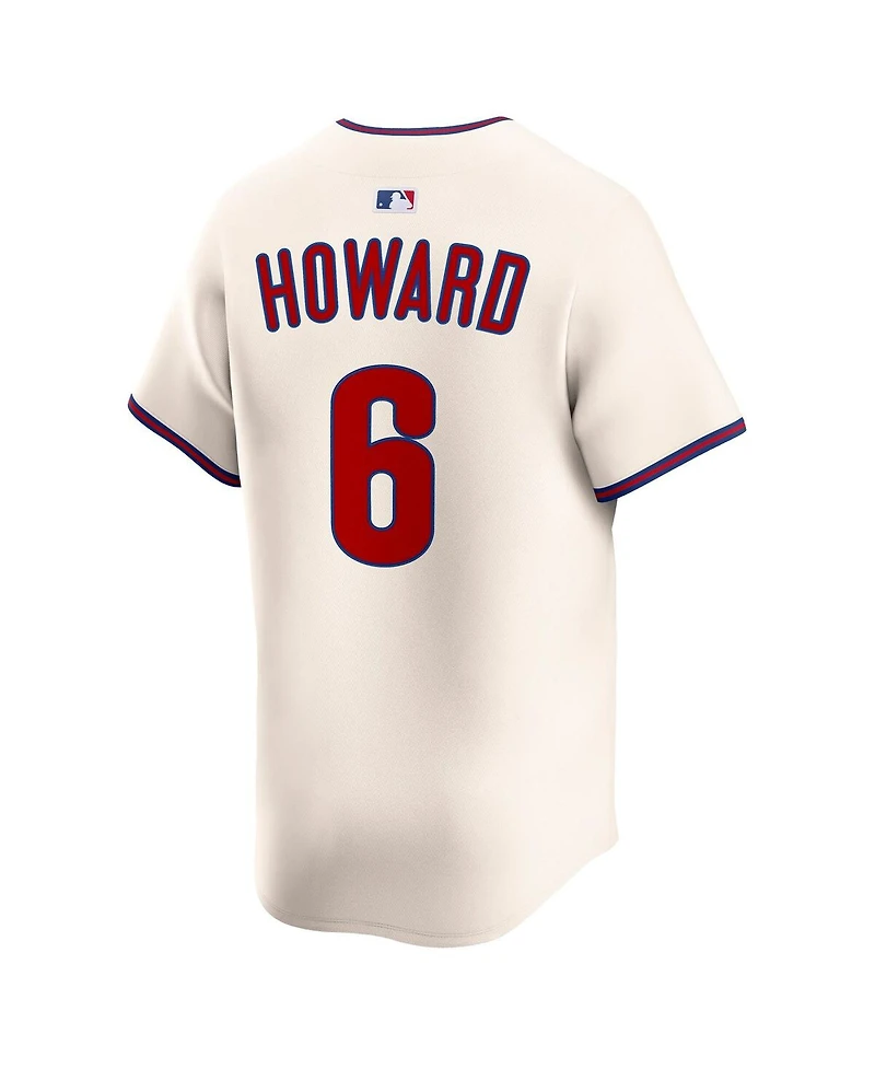 Nike Men's Ryan Howard Cream Philadelphia Phillies Alternate 2 Retired Limited Player Jersey