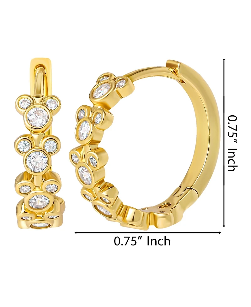 Disney Mickey Mouse Endless Hoop Earrings