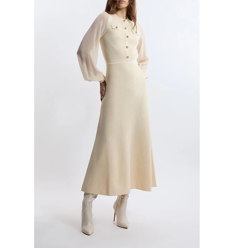 Karen Millen Women's Viscose Maxi Knit Dress