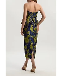 Karen Millen Petite Floral Jacquard Midi Pencil Dress