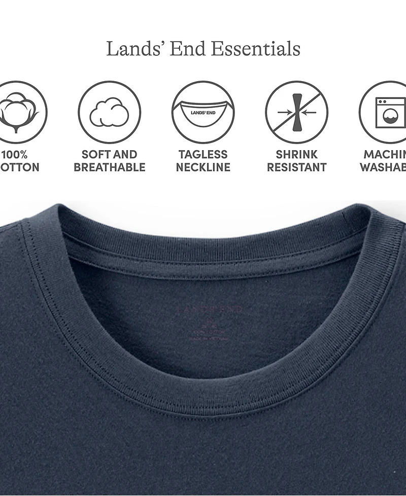 Lands' End Boys Long Sleeve Essential T-shirt