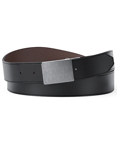 Michael Kors Men's Reversible Plaque Dress Belt