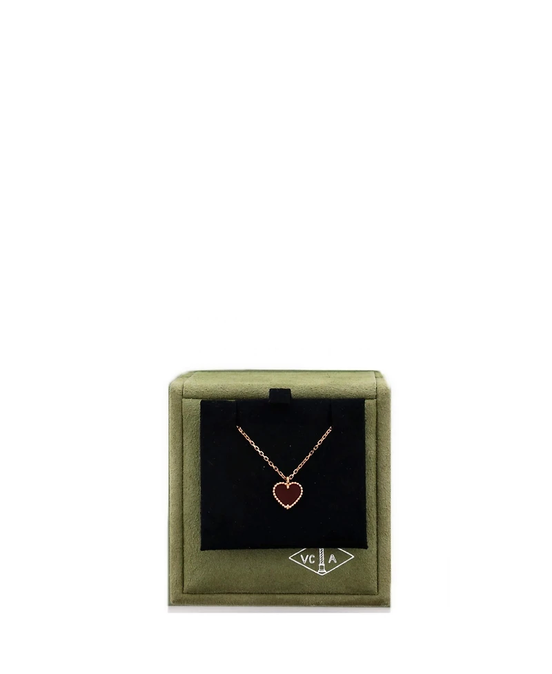 Pre-Owned Van Cleef & Arpels Sweet Alhambra Heart Pendant Necklace