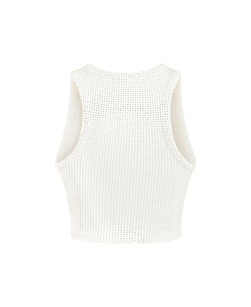 Nocturne Women's Embellished Crop Top