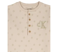 Calvin Klein Baby Boys and Girls Crewneck Coverall