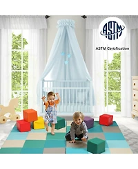 Hongge 58 Inch Toddler Folding Foam Play Mat Baby Activity Play Mat