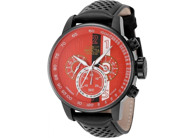 Invicta Men's 48177 Invicta Racing Quartz Chronograph Black, White, Red, Yellow Dial Watch