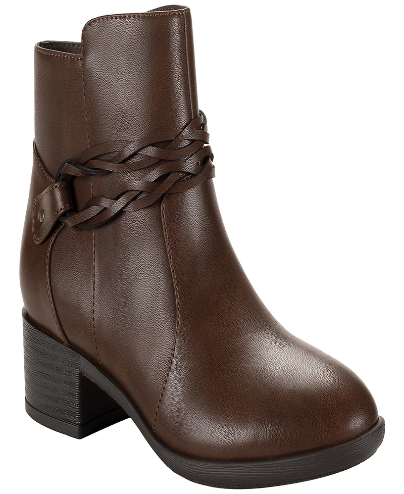 Style & Co Women's Rubyyy Almond Toe Belt Booties, Macy's Exclusive
