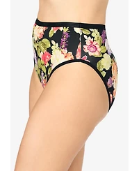 Avenue Women's Hi-Cut Cotton/Spandex Panty 3-Pack