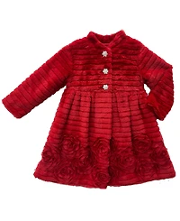 Blueberi Boulevard Baby Girls 2-Piece Long-Sleeve Coat and Dress Set