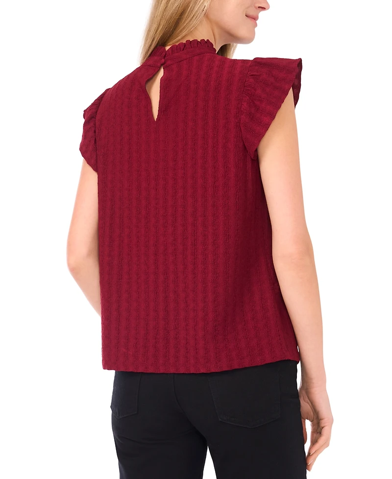 Sam & Jess Women's Ruffle Short Sleeve Top