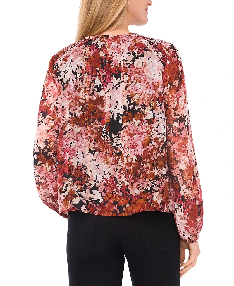 Sam & Jess Women's Tie Hem Long Sleeve Top