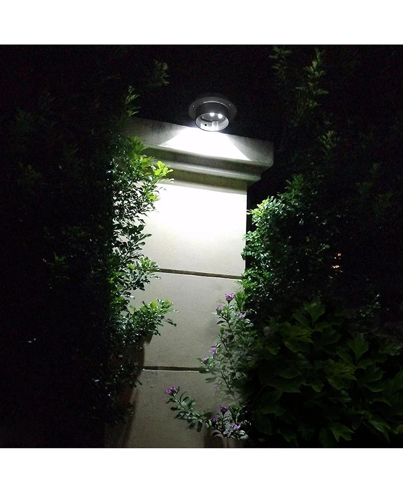 Led Solar Gutter Light Waterproof Outdoor Garden Fence Wall Lights 10 Packs