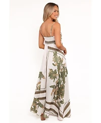 Petal and Pup Women's Elanor Maxi Dress - Pink Print