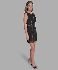 Bcbg Women's Archive Patchwork A-Line Lace Dress