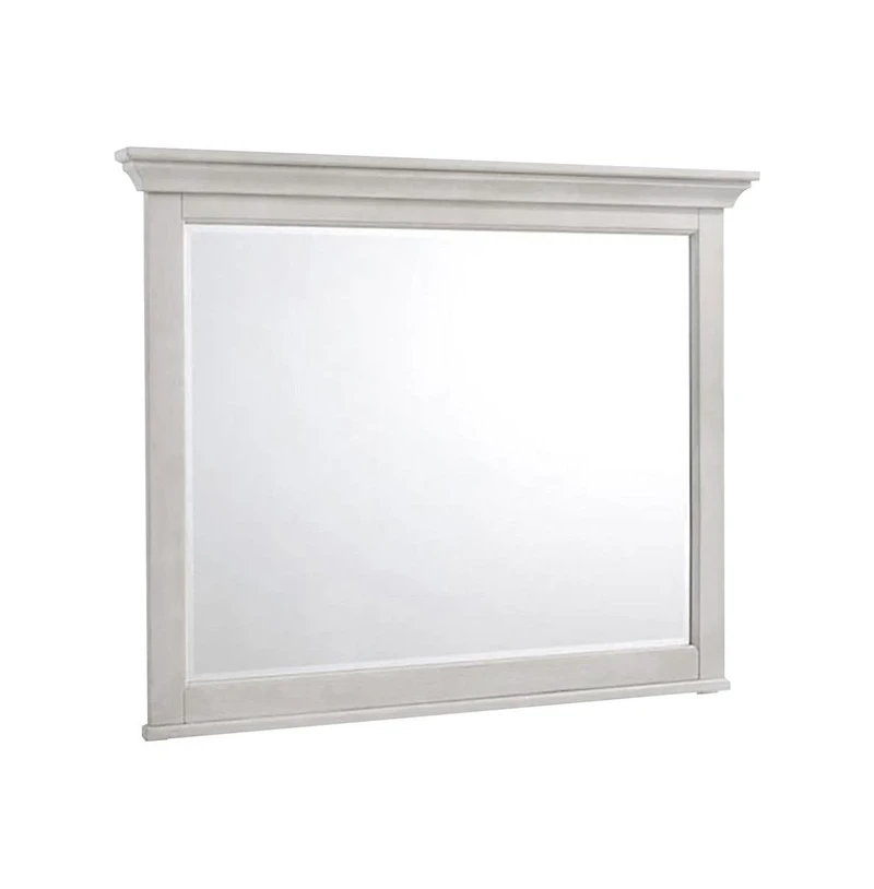 Intercon Mirror, Landscape in Rustic White