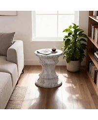 Streamdale Cement Outdoor Accent Table