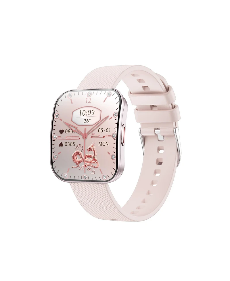 Ruxing Smart 1.85" Amoled Curved Screen Smart Watch Multifunctional With Bluetooth Voice Calling, Health, Sport Modes, IP68 for Women Men