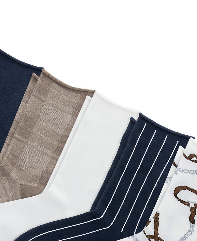 Lauren Ralph Lauren Women's 6-Pack Bridle Plaid Socks
