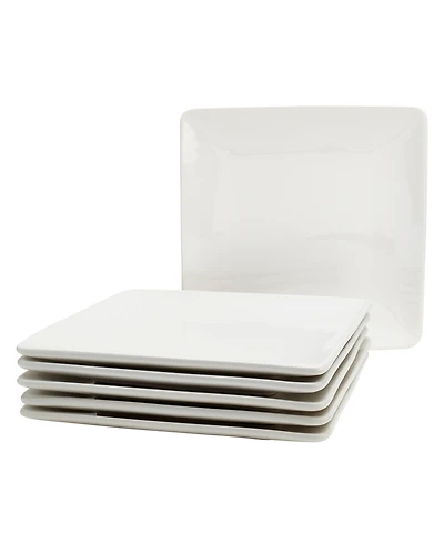 Tabletops Gallery Elegance Square Salad Plates, Set of 6, Service For 6