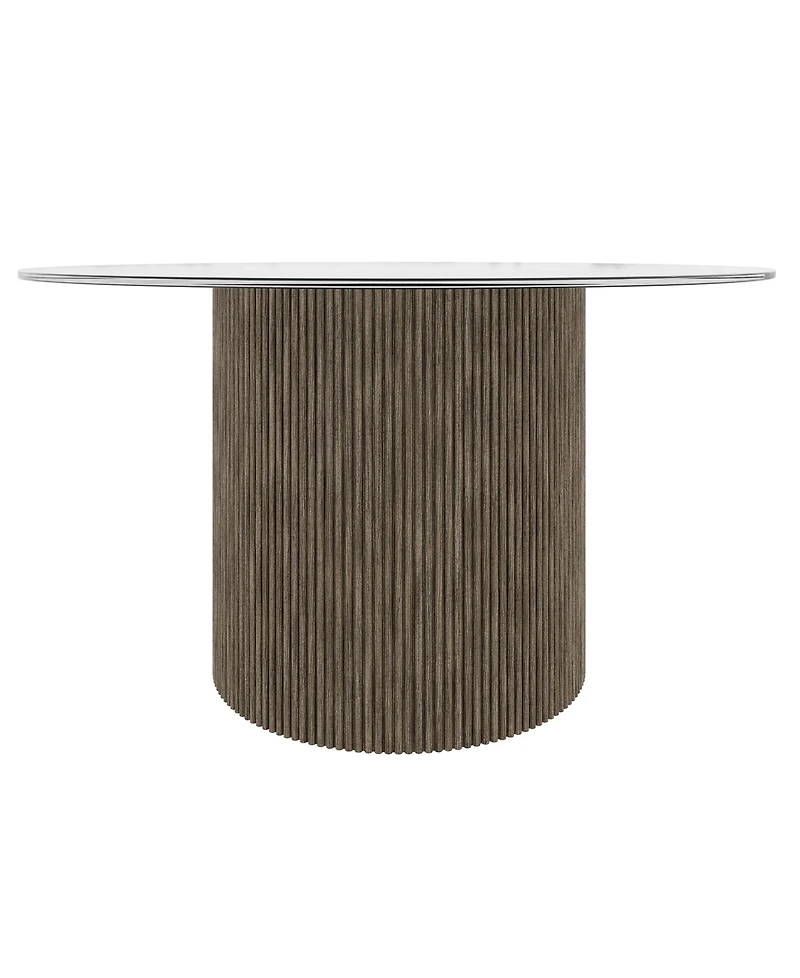 Frandlyn 54" Round Glass Dining Table