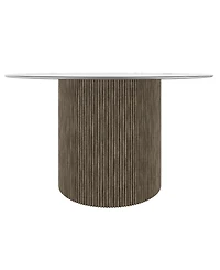 Frandlyn 54" Round Glass Dining Table
