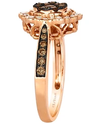 Le Vian Chocolate Diamond (0.58 ct. t.w.) and Nude Diamond (0.23 ct. t.w.) Ring in 14K Strawberry Gold