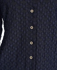 Tommy Hilfiger Women's Floral Clip Button-Up Top