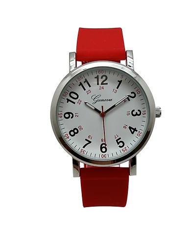 Olivia Pratt Easy-Read Nurse Watch with Silicone Band Women Watch