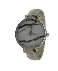Olivia Pratt Stainless Steel Bangle Watch - White