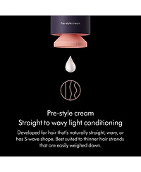 Dyson Chitosan Pre-style cream, Straight to Wavy, Light Conditioning, 100ml