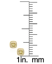 Macy's 2-Pc. Blue Topaz (4-1/2 ct. t.w.) and White Topaz (0.64 ct. t.w.) Pendant Necklace & Matching Earrings Set in Sterling Silver