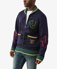 True Religion Men's Ann Long-Sleeve Cardigan