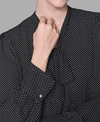 Karl Lagerfeld Paris Women's Long-Sleeve Blouse Top