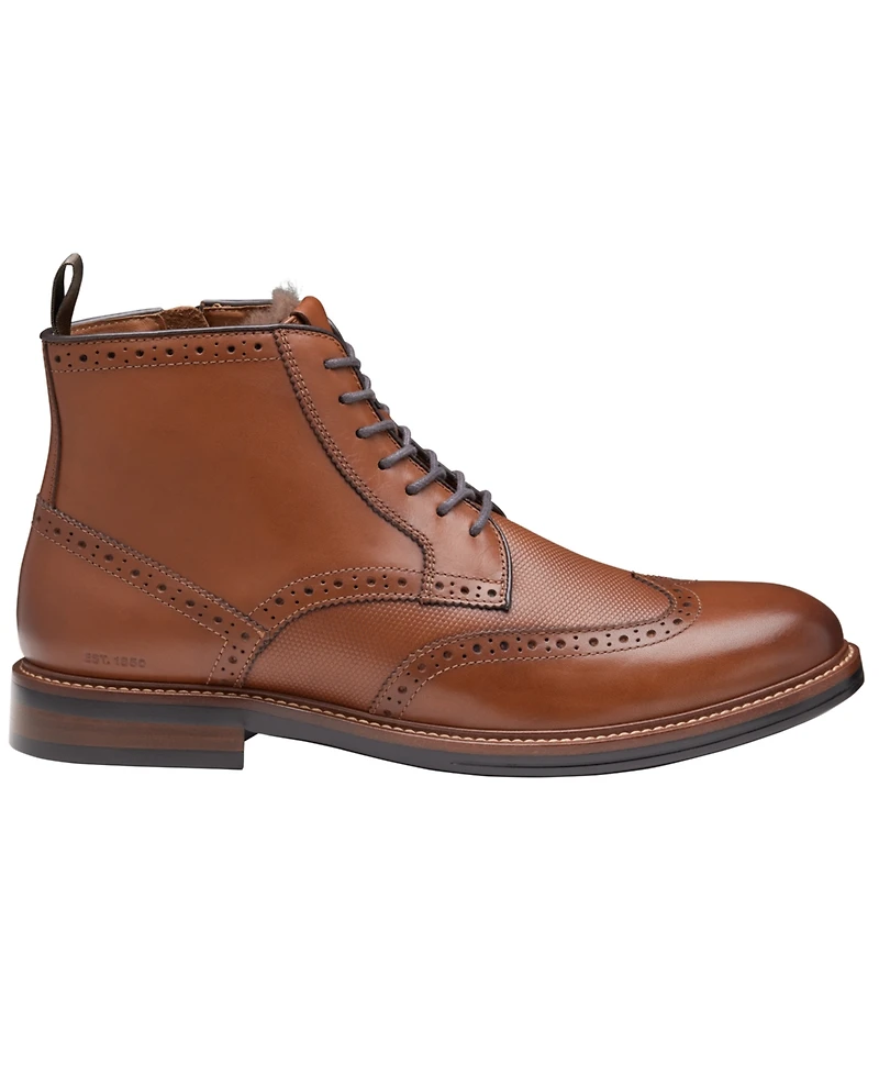 Johnston & Murphy Men's Xc+ Durham Round Toe Embossed Boots