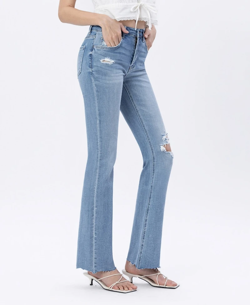 Flying Monkey Women's Mid Rise Bootcut Jeans
