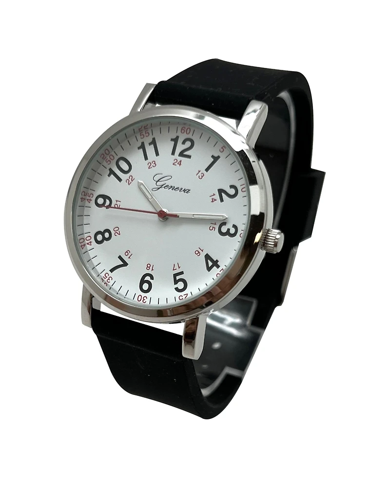 Olivia Pratt Easy-Read Nurse Watch with Silicone Band Women Watch