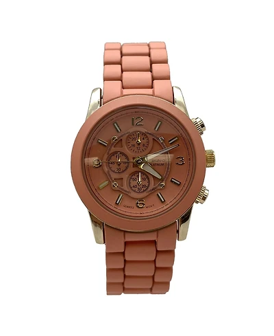 Olivia Pratt Coral Soft Band Lightweight Every Day Soft Colors Women Watch