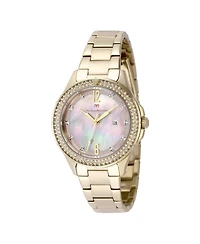 Technomarine Women's Tm-825003 Luna Quartz Pink, White Dial Watch