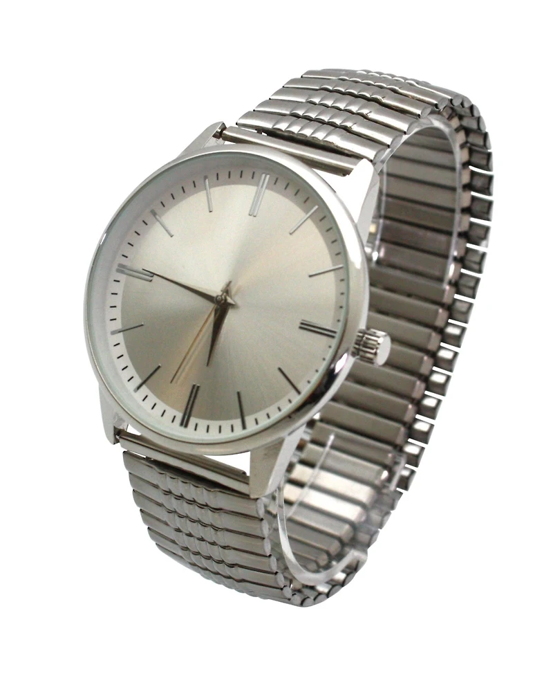 Olivia Pratt Silver Retro Everyday Stretch Women Watch