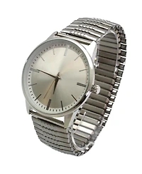 Olivia Pratt Silver Retro Everyday Stretch Women Watch
