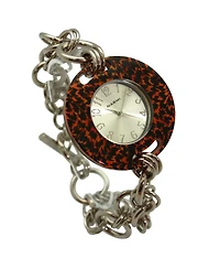 Olivia Pratt Cheetah Bracelet Big Face Women Watch