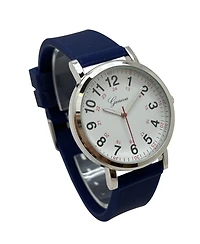 Olivia Pratt Navy Easy-Read Nurse Watch with Silicone Band Women Watch