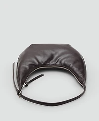 Mango Women's Pebbled Effect Medium Oval Bag