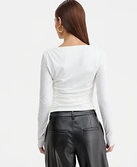 Bar Iii Women's Boat-Neck Jersey Top, Macy's Exclusive