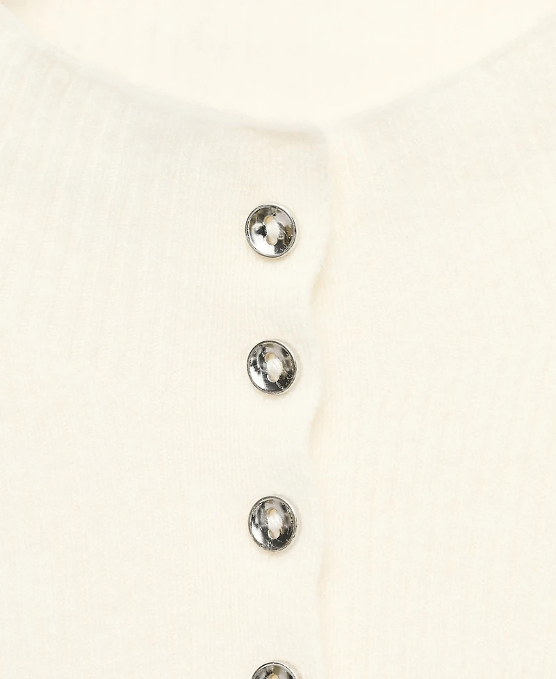 Mango Women's Fine Rib Knit Cardigan