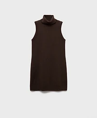 Mango Women's Knitted Turtleneck Dress