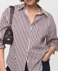 Mango Women's Pocket Striped Shirt